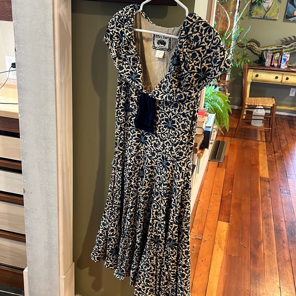 Effie’s Heart blue patterned sailor dress